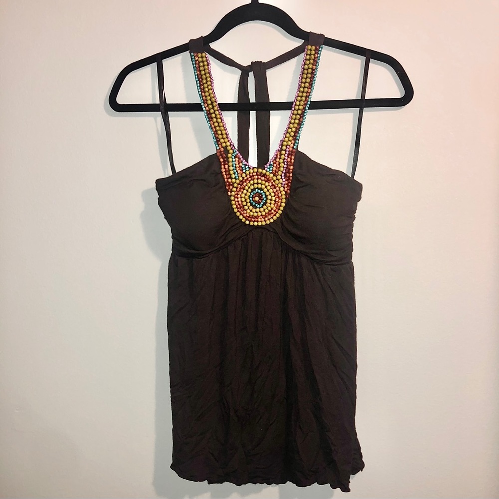 Beaded Halter Top